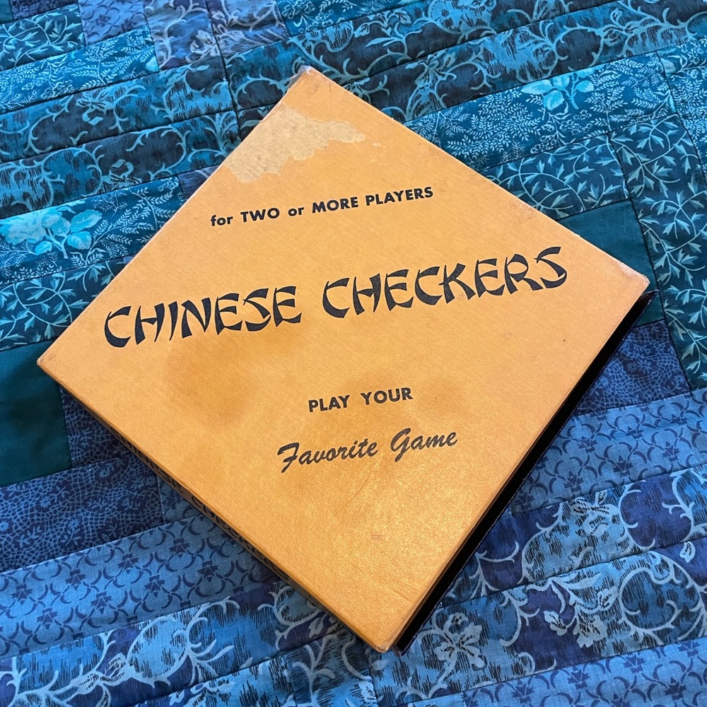 Chinese Checkers Vintage Travel Game